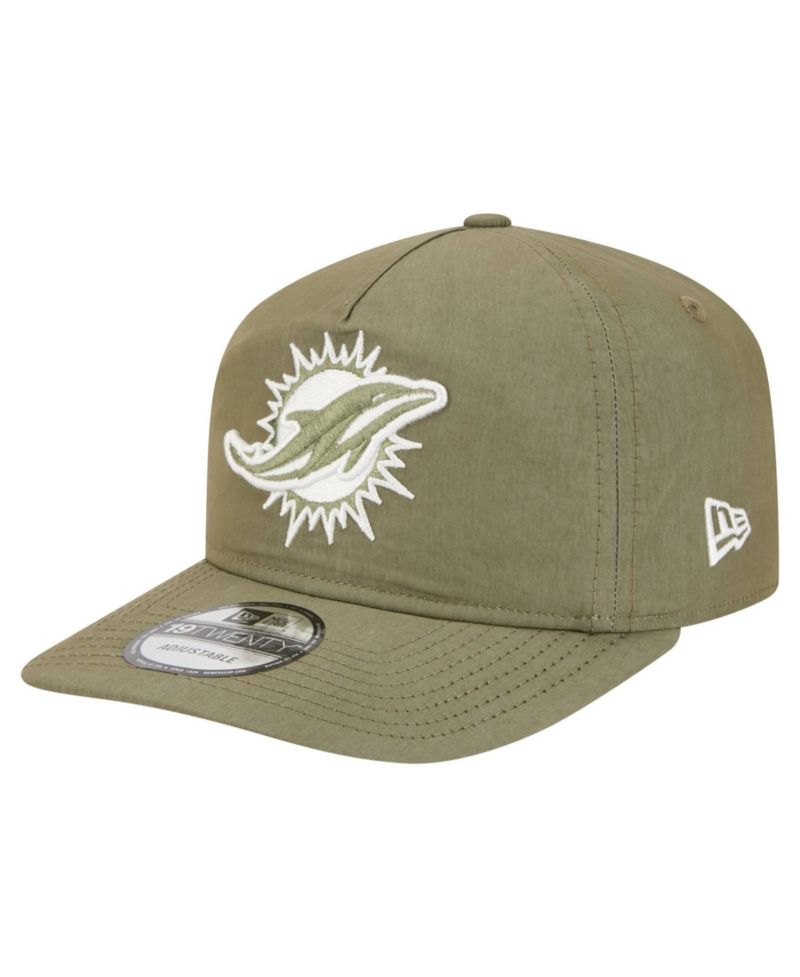 Men's Olive Miami Dolphins Nylon 19TWENTY Adjustable Hat