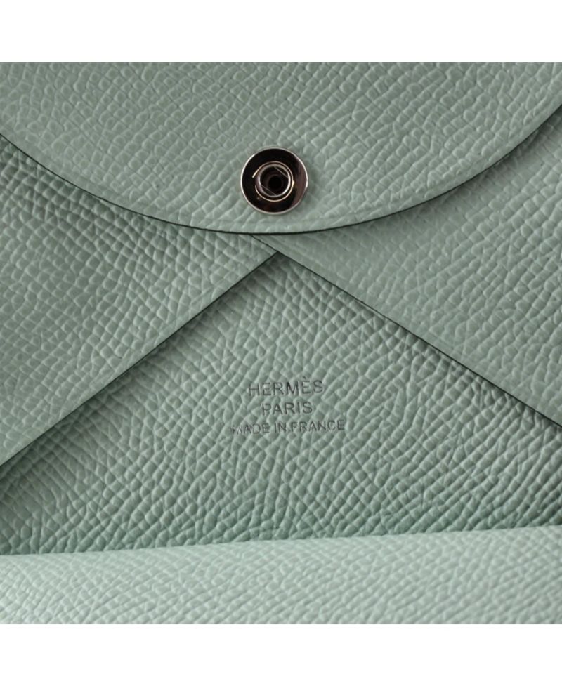Pre-Owned Hermes Calvi Duo Card Holder Epsom