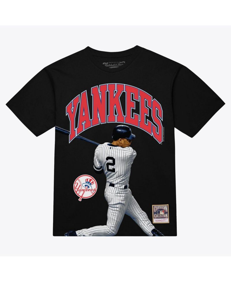 Men's Derek Jeter Black New York Yankees Photo Arch Player Graphic T-Shirt