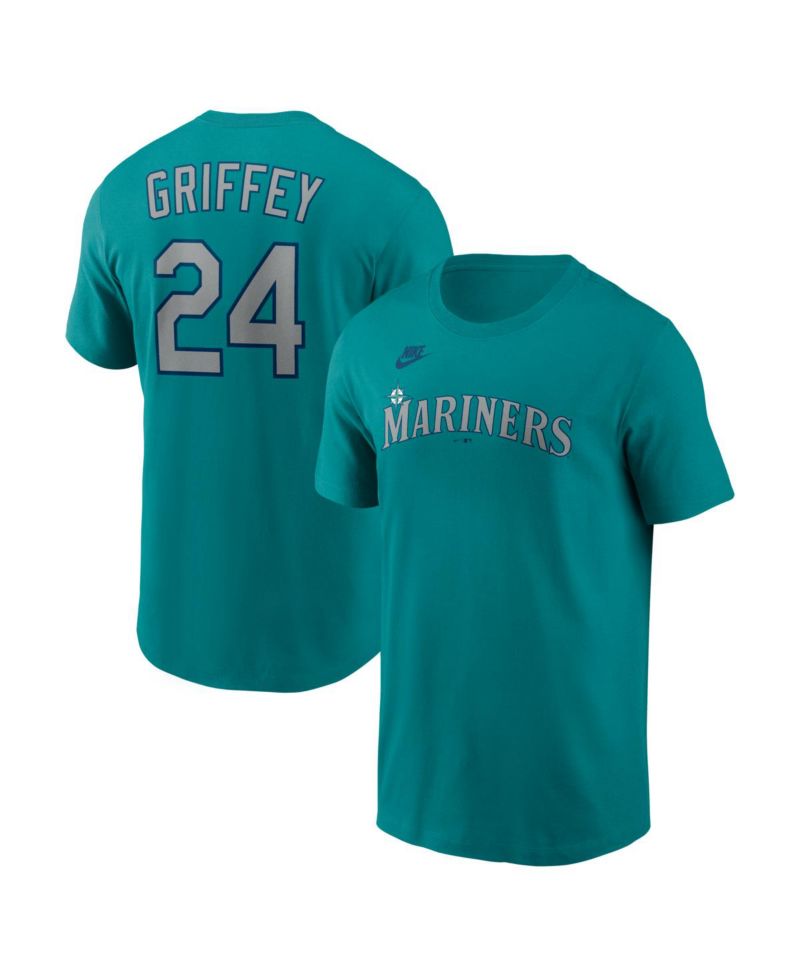 Men's Ken Griffey Jr. Teal Seattle Mariners Cooperstown Collection Name & Number T-Shirt