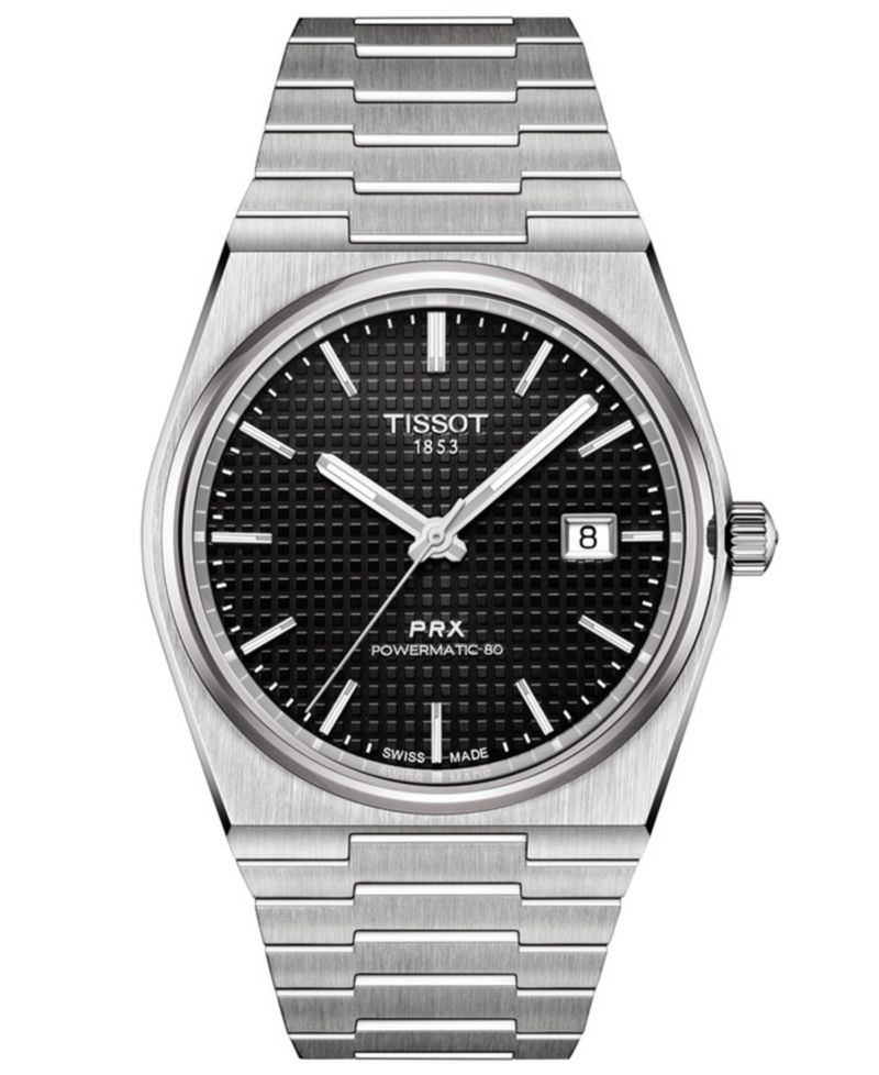 Men's Swiss Automatic PRX Powermatic 80 Stainless Steel Bracelet Watch 40mm