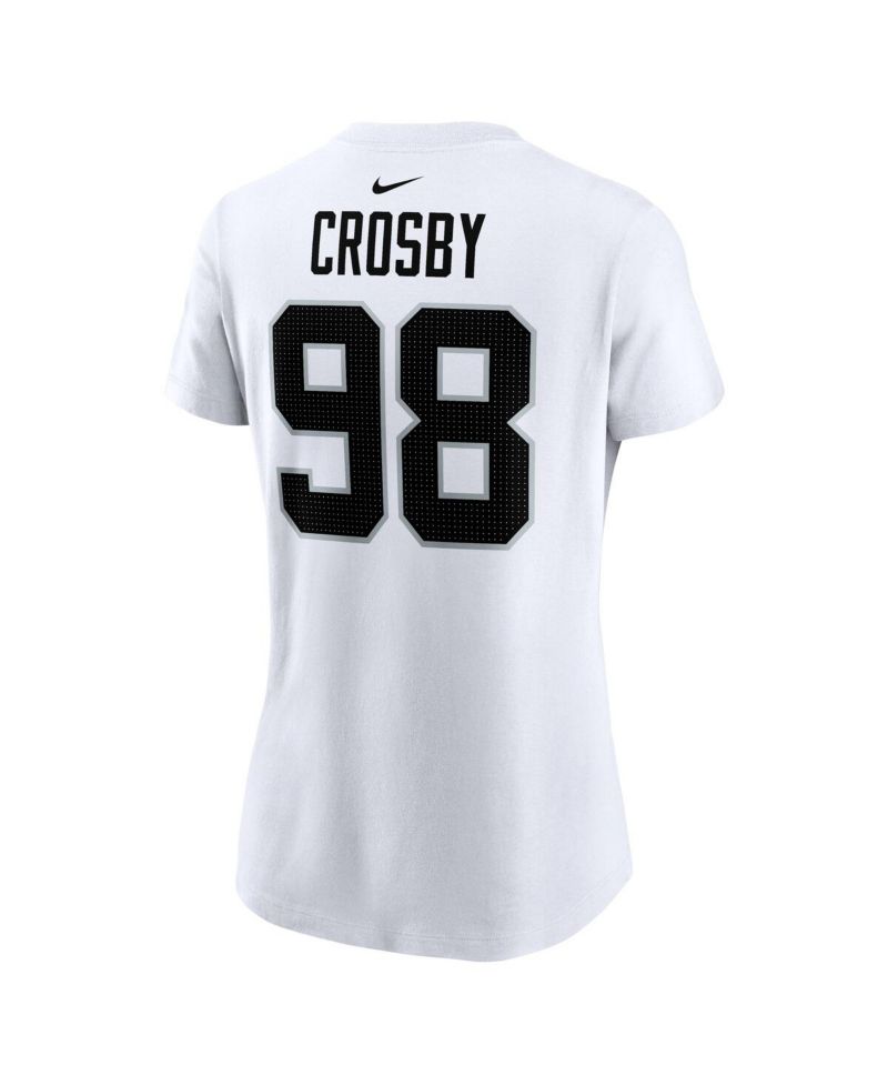 Women's Maxx Crosby White Las Vegas Raiders Player Name & Number T-Shirt