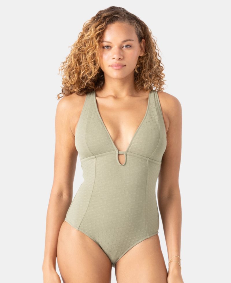 Women's Haleiwa Plunge-Neckline One-Piece Swimsuit