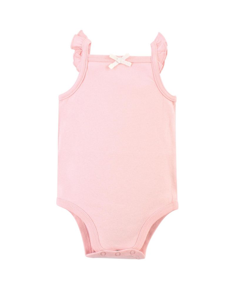 Baby Girls 5Pk Natural Sleeveless Bodysuits