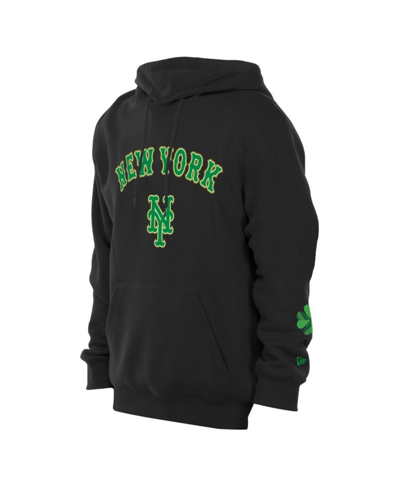 Men's Black New York Mets 2026 St. Patrick's Day Fleece Hoodie