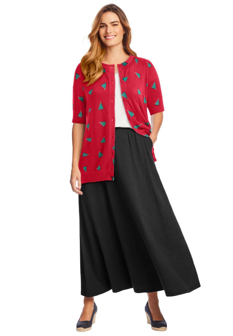 Women's Within Perfect Elbow Length Sleeve Cardigan Sweater