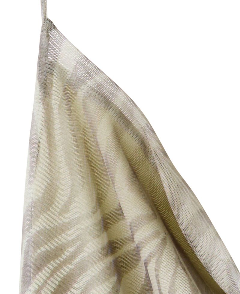 Women's Draped Zebra-Print Midi Dress