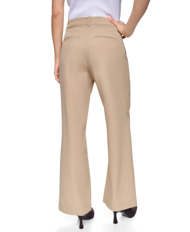 Women's Seamed Bi-Stretch Flare-Leg Pants