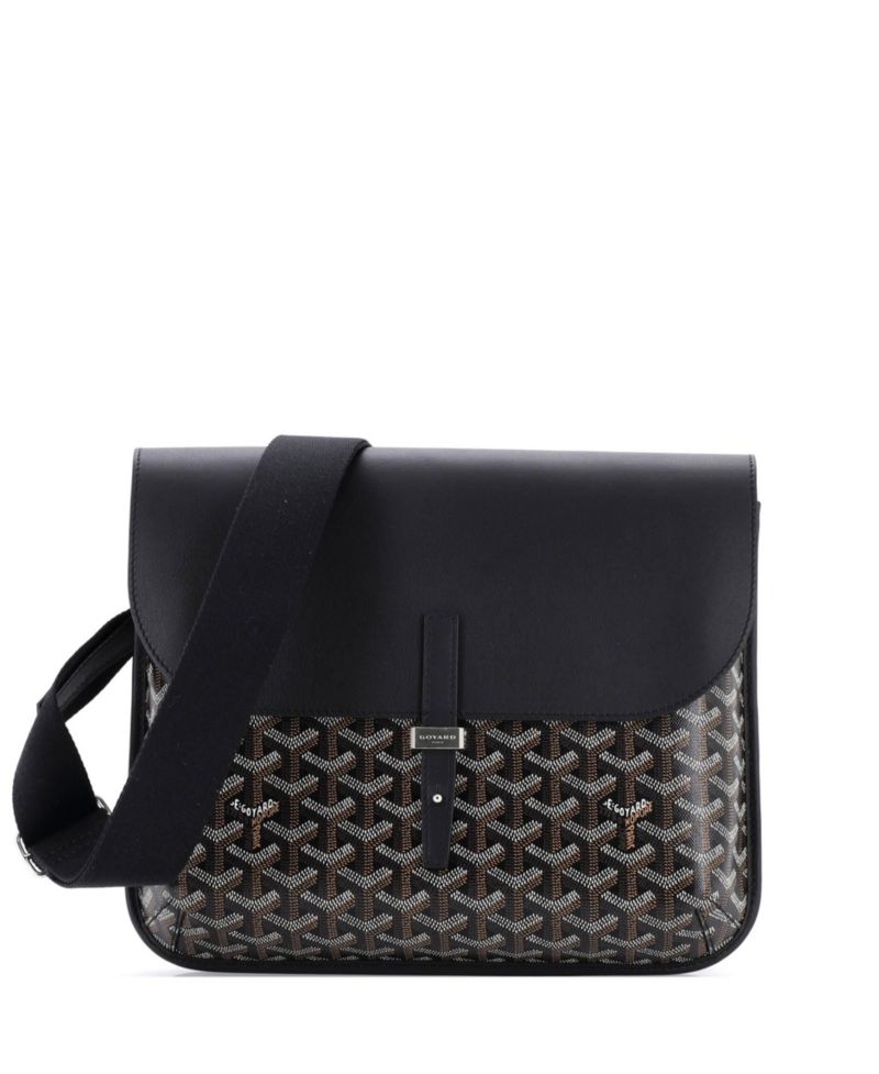 Coursier Messenger Bag Coated Canvas and Leather