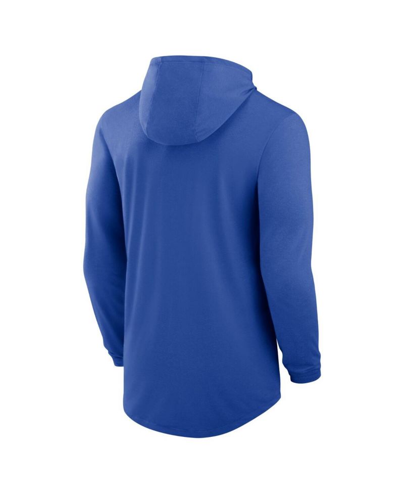 Men's Royal Florida Gators Legacy Tri-Blend Dri-FIT Long Sleeve Hoodie T-Shirt