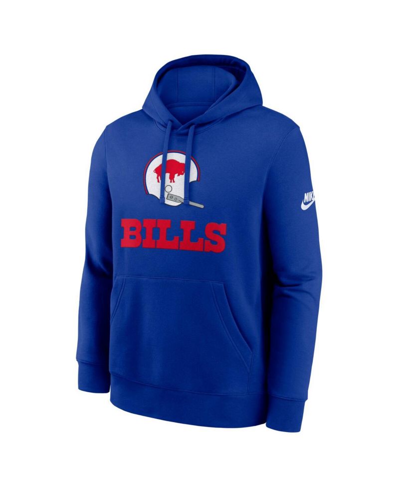 Men's Royal Buffalo Bills Best Season Rewind Club Pullover Hoodie