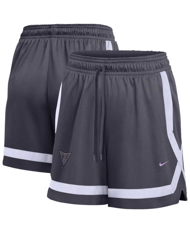 Women's Charcoal Golden State Valkyries Studio Fleece Shorts