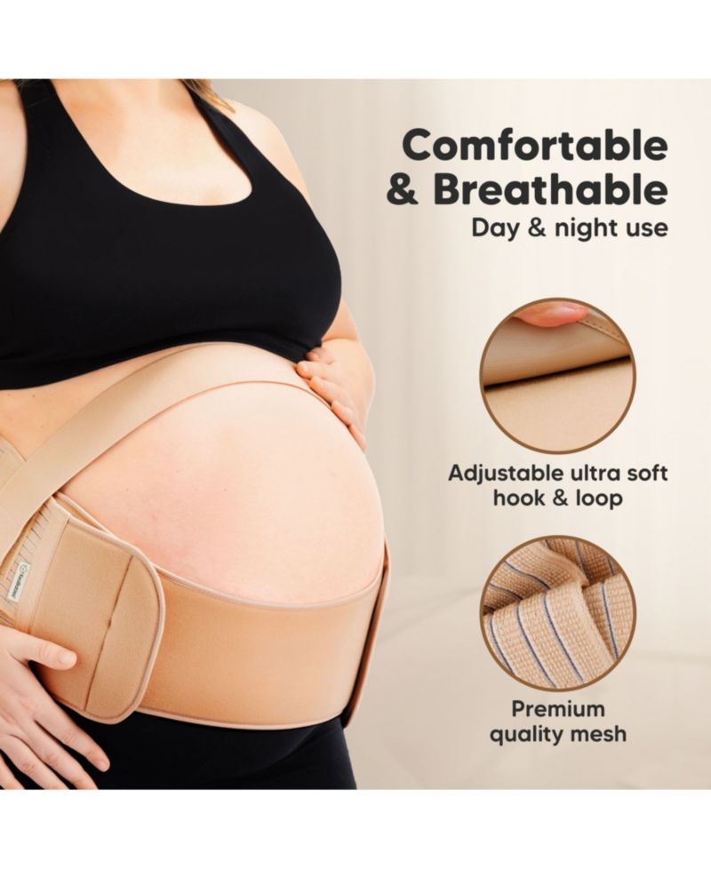 Maternity 2 in 1 Pregnancy Belly Support Band Belt, Pregnancy Must Haves Baby Belly Bands