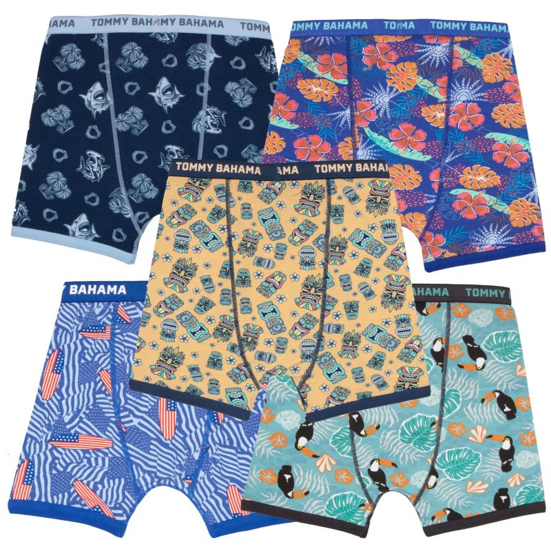 Boys 5-Pack Cotton Boxer Briefs Underwear