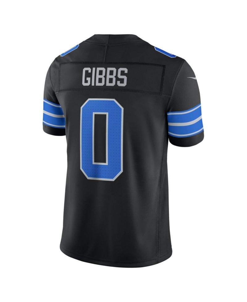 Men's Jahmyr Gibbs Black Detroit Lions Alternate Vapor F.U.S.E. Stitched Limited Jersey