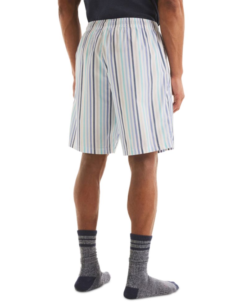 Men's Elastic Waistband Woven Pajama Shorts