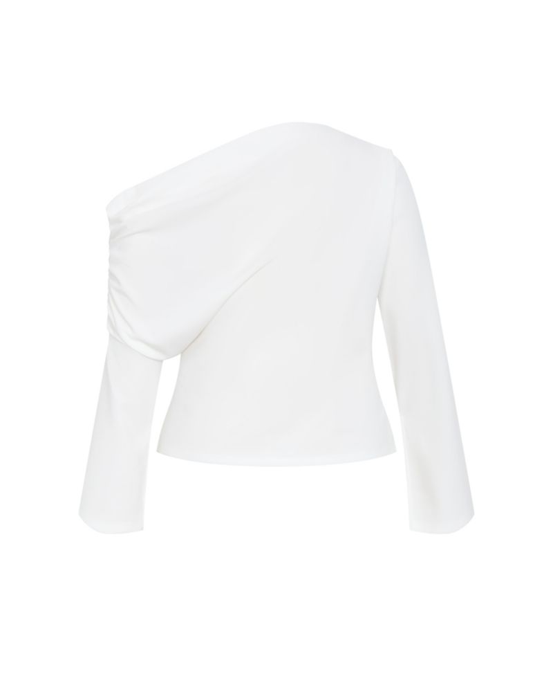 Plus Size Imani Off Shoulder Long Sleeve Top