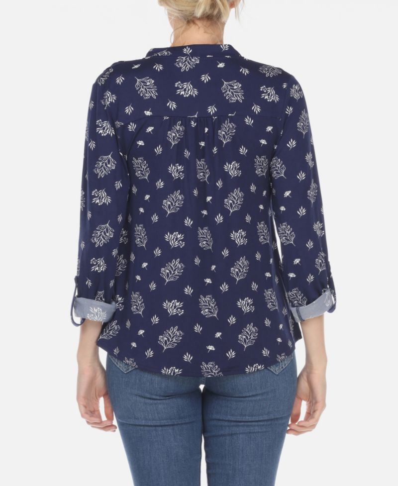 Plus Size Pleated Long Sleeve Top