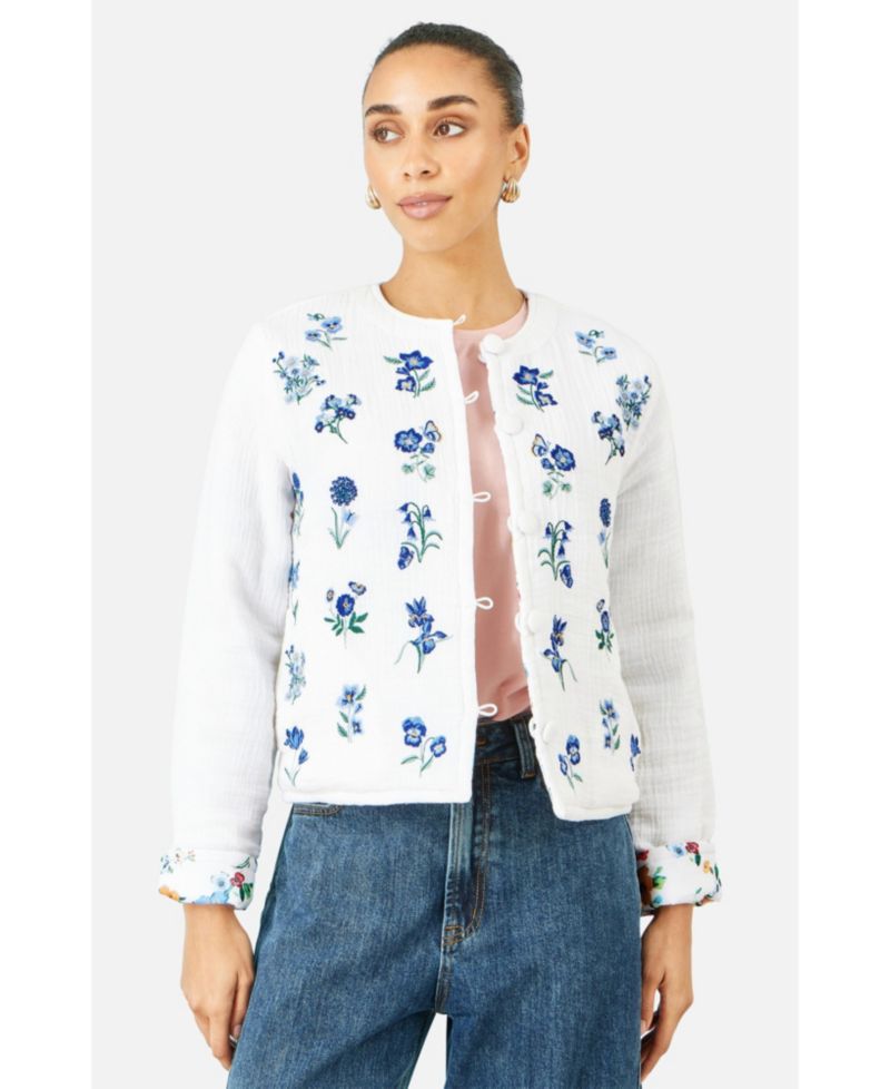 Women's Floral Embroidery Cotton Jacket