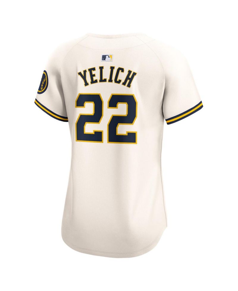 Women's Christian Yelich Cream Milwaukee Brewers Home Limited Player Jersey
