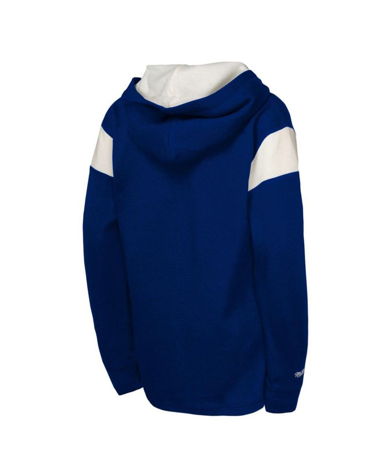 Big Boys and Girls Navy New York Rangers Thermal Lightweight Pullover Hoodie