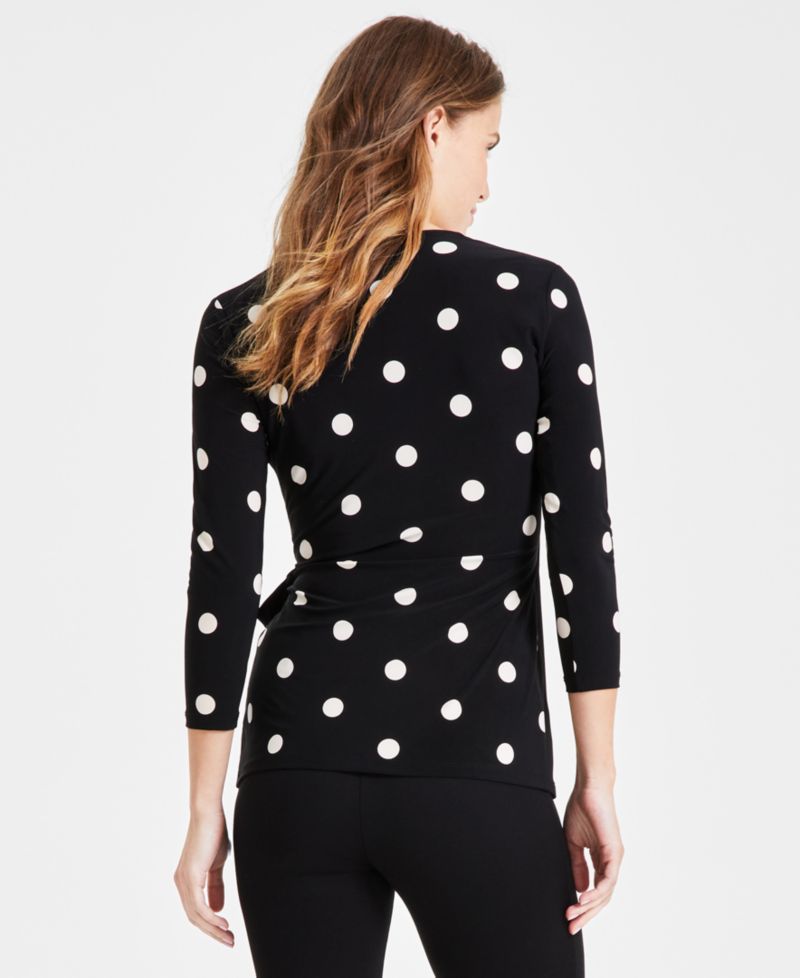 Printed Tie-Waist Top