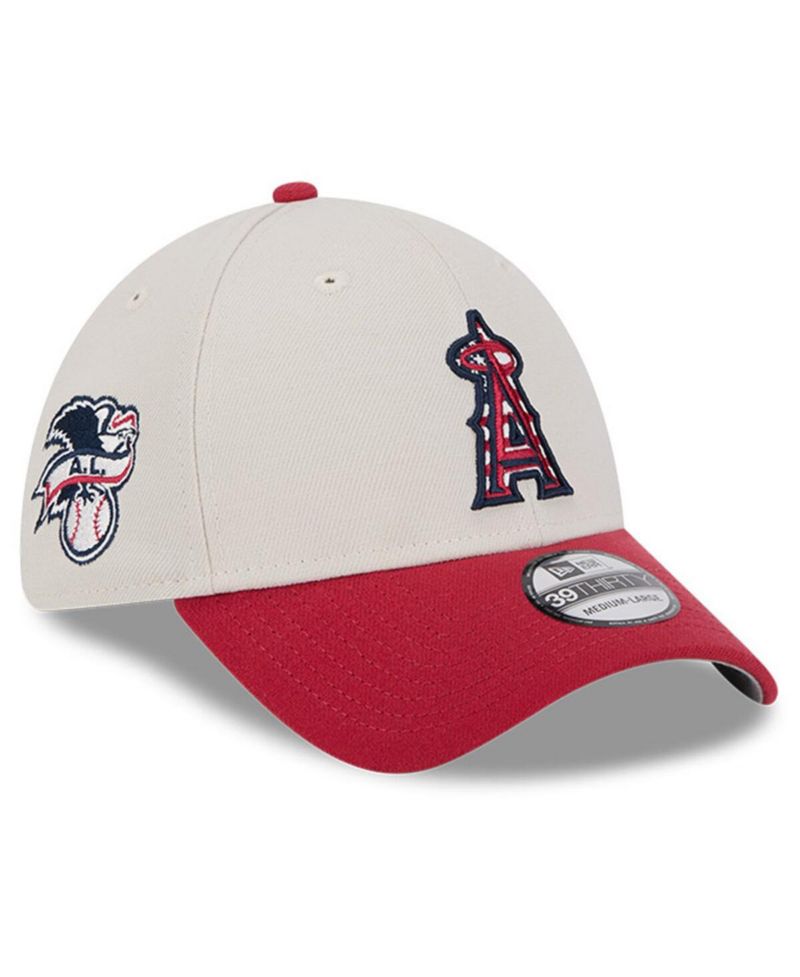 Men's Red Los Angeles Angels 2024 Fourth of July 39THIRTY Flex Hat