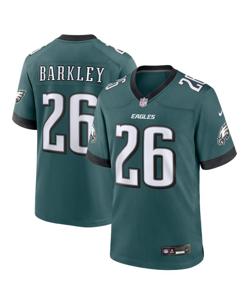 Men's Saquon Barkley Midnight Green Philadelphia Eagles Game Player Jersey