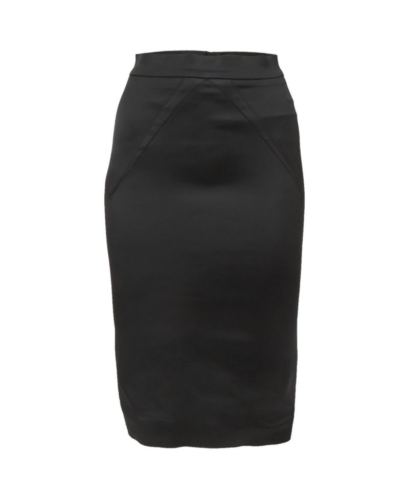Women's Satin Pencil Skirt