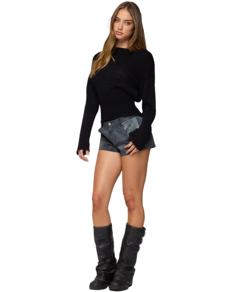 Women's Tezi Boat Neck Light Knit Top