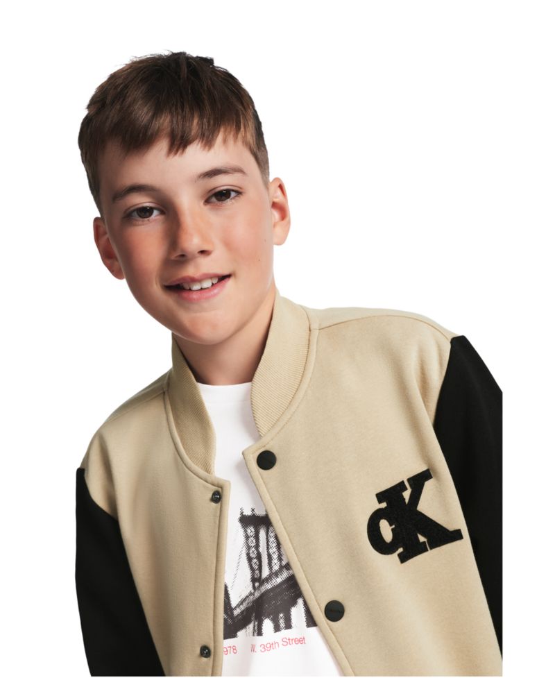 Boys' 8-20 Fleece College Long-Sleeve Jacket