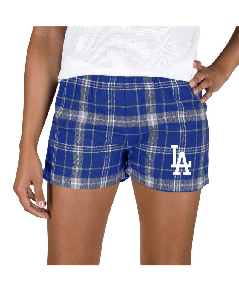 Women's Royal/Gray Los Angeles Dodgers Ultimate Flannel Shorts