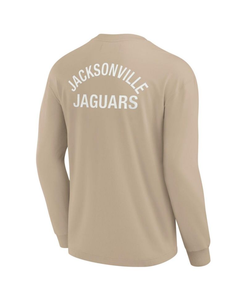 Men's and Women's Khaki Jacksonville Jaguars Elements Super Soft Long Sleeve T-Shirt
