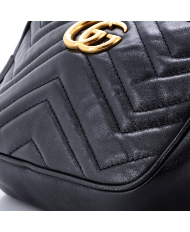 Mini GG Marmont Matelasse Leather Shoulder Bag