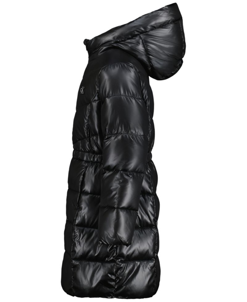 Girls' 7-16 Hooded Neck Puffer Jacket