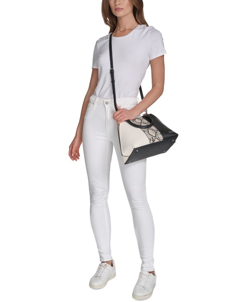 Granite Convertible Pleated Satchel