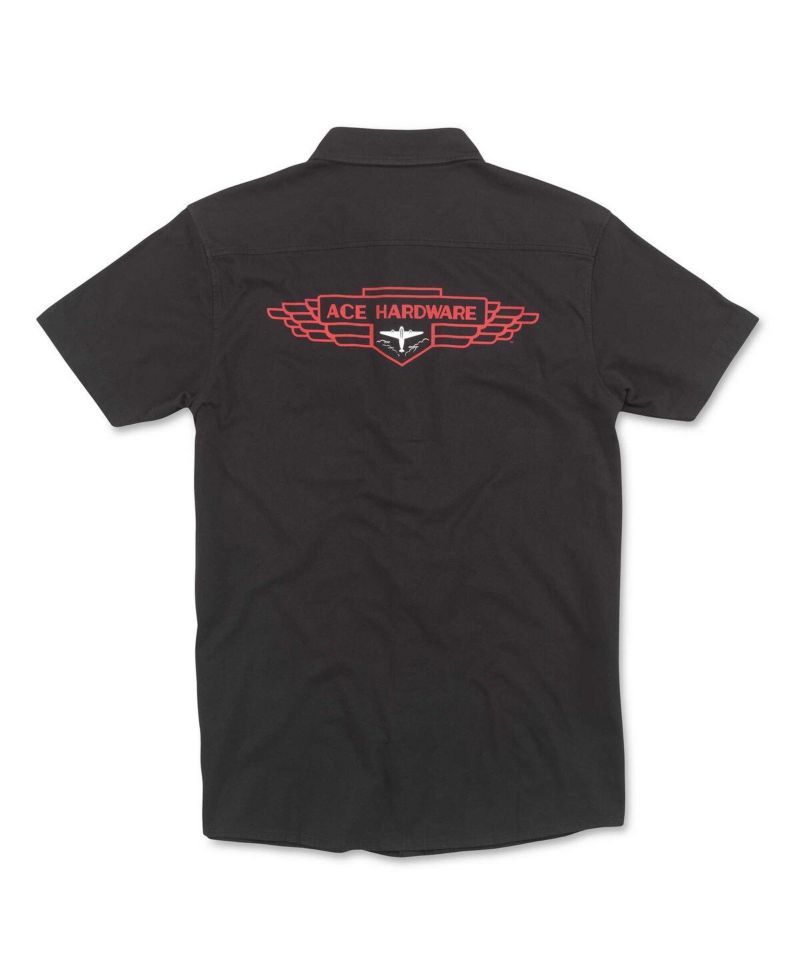 Men's Black Ace Hardware Brew Master Button-Up Shirt