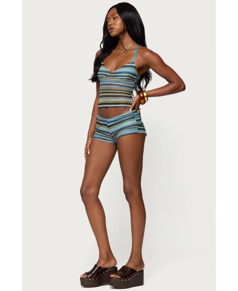Women's Zigzag Stripe Shorts