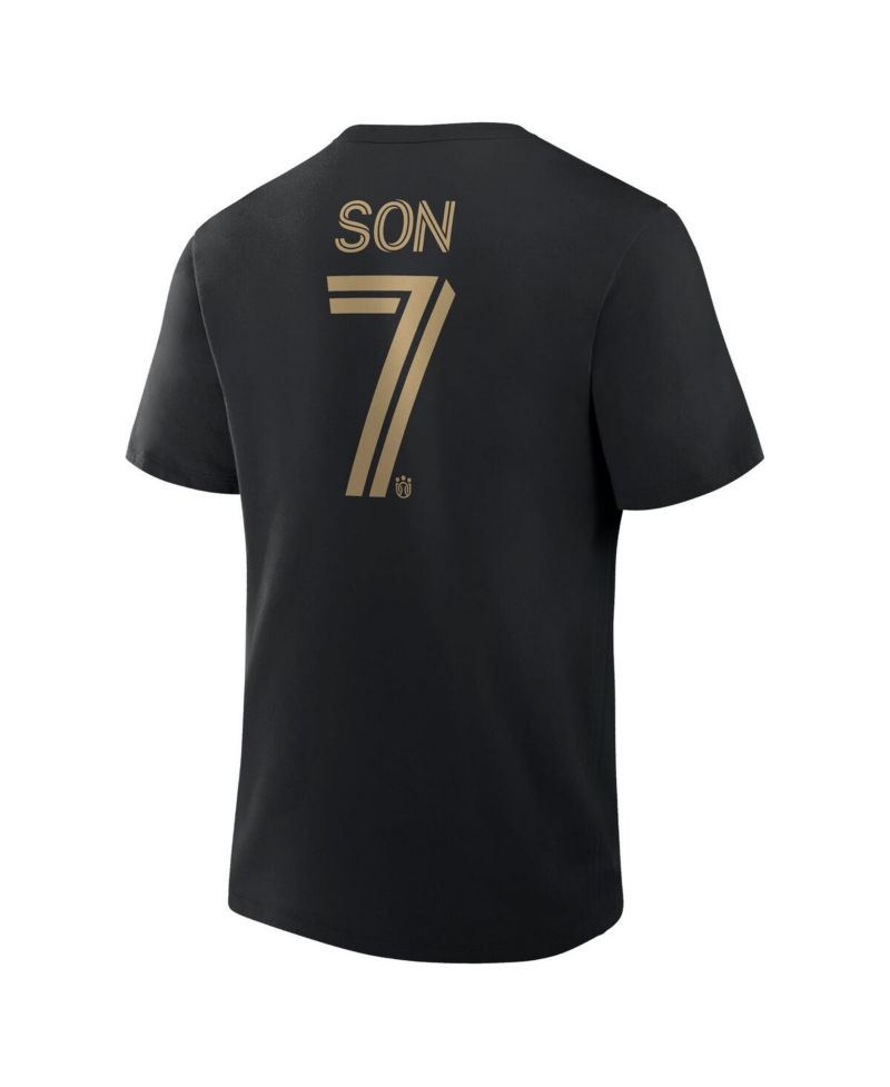 Men's Son Heung-Min Black LAFC Name & Number T-Shirt