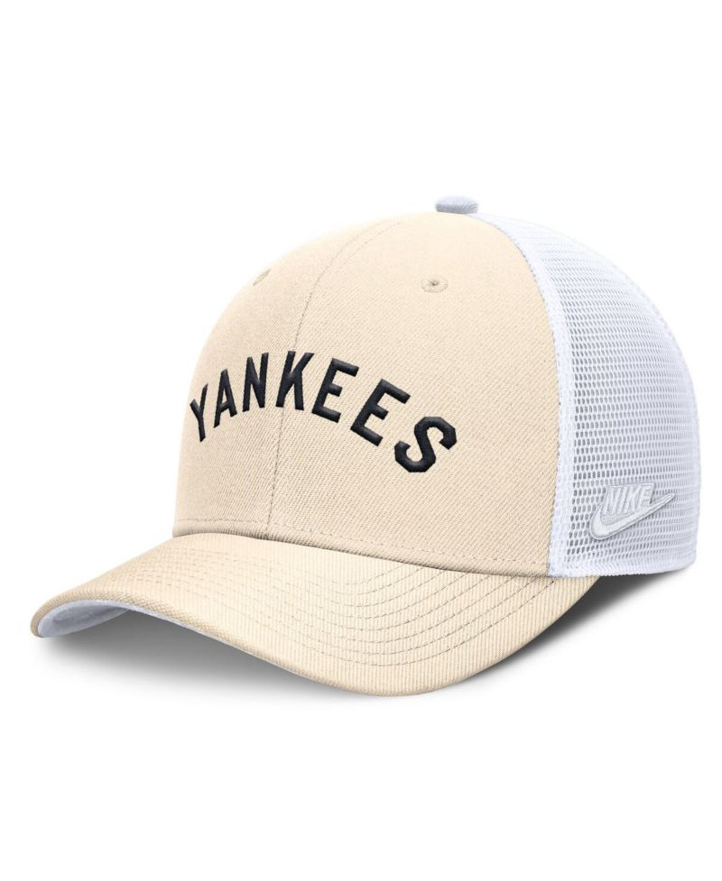 Men's Natural New York Yankees Cooperstown Collection Dri-FIT Rise Trucker Adjustable Hat