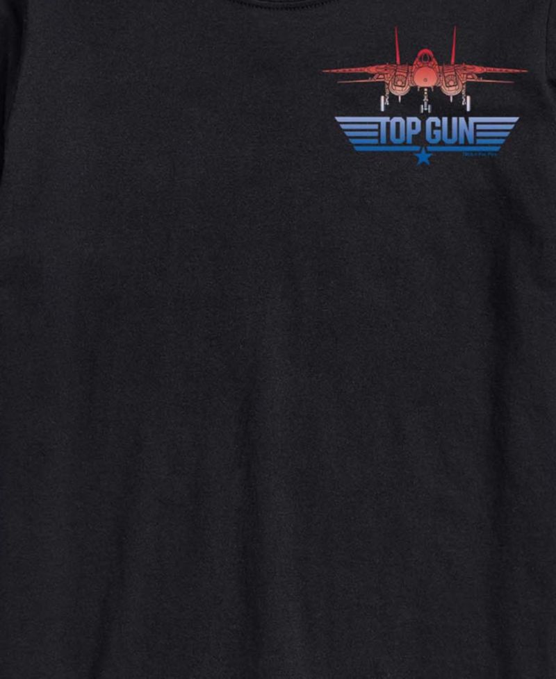 Men's Top Gun Logo Gradient Short-Sleeve Graphic T-Shirt