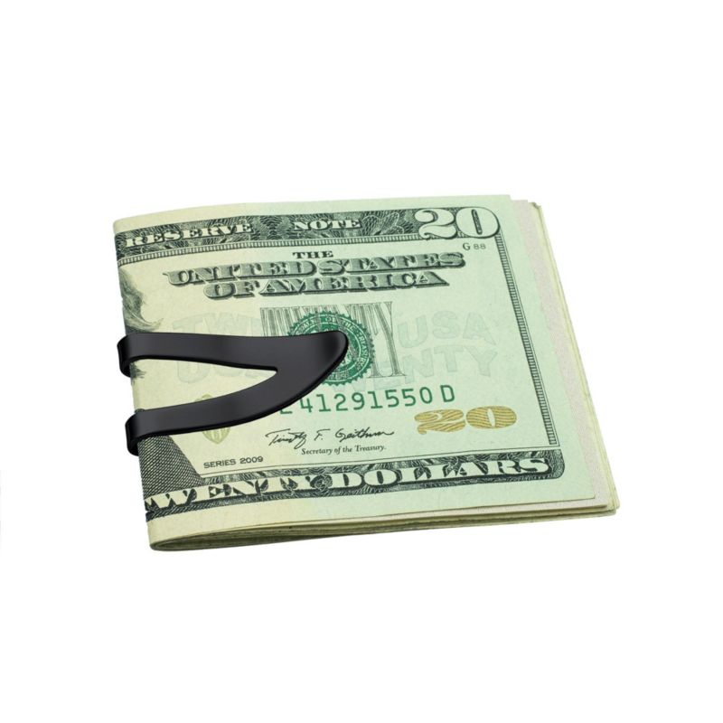 V-Shaped Large Wide Strong Plain Money Clip Card Holder Stainless Steel