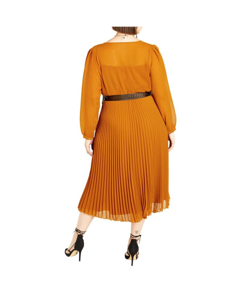 Plus Size Precious Pleat Dress