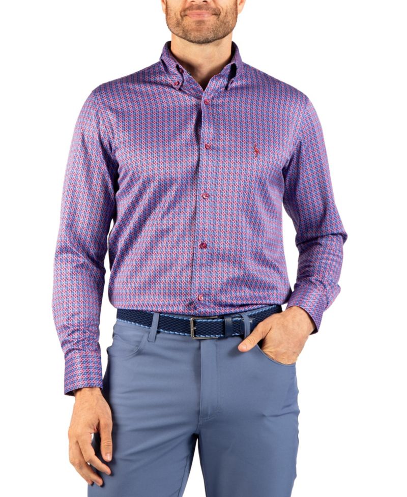 Men's Geo Windmill Printed Performance Shirt