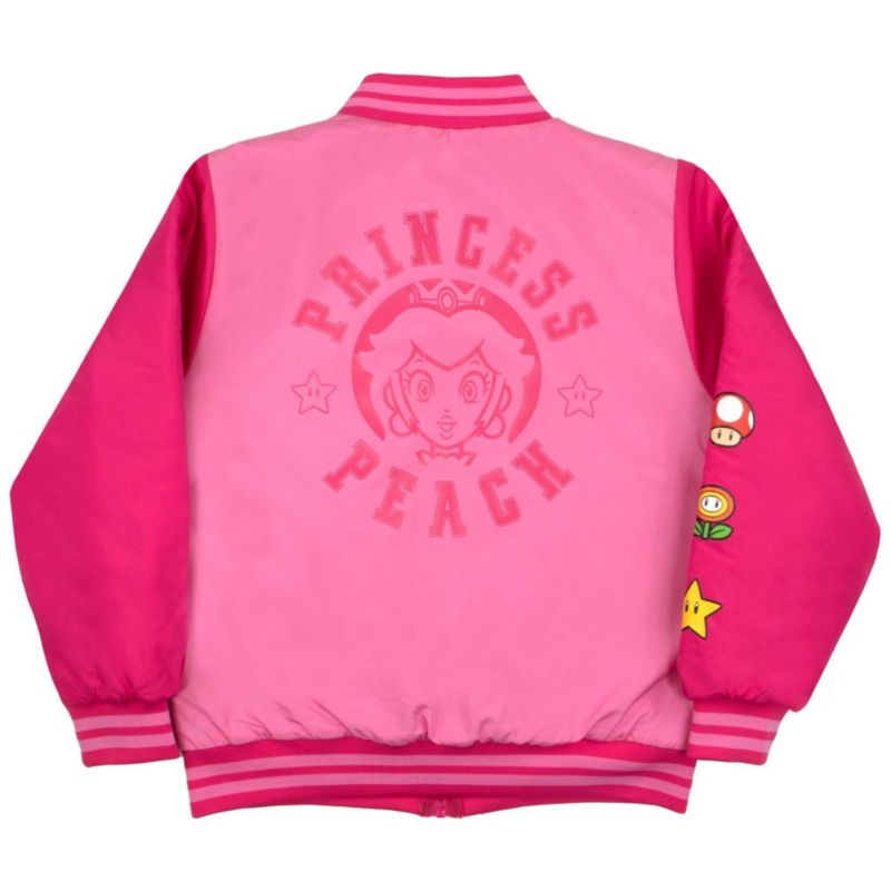 Super Luigi Little Girls Bomber Jacket