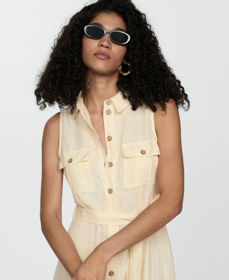 Women's Linen Shirty Dress