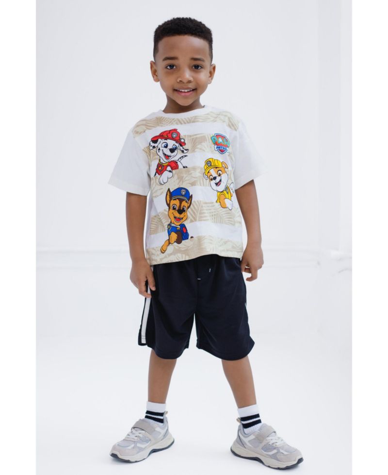 Boys T-Shirt and Mesh Basketball Shorts Outfit Set