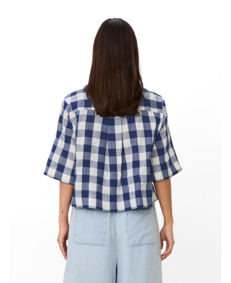 Women's Maisariel Short-Sleeve Gingham Boxy Shirt