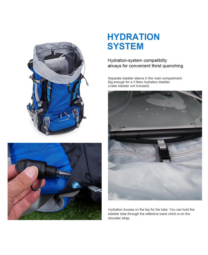 80 Liter Internal Frame Backpack for Man and Women Backpacking Hiking Backpack