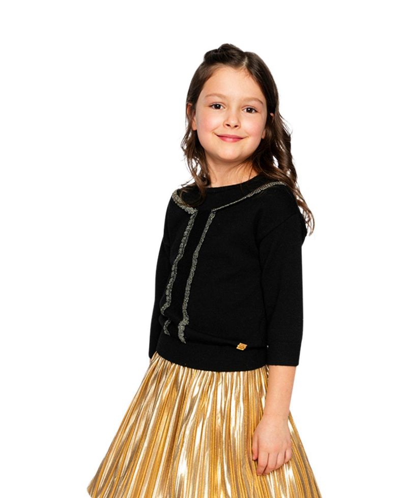 Little and Big Girl 6-14 Knitted Sweater